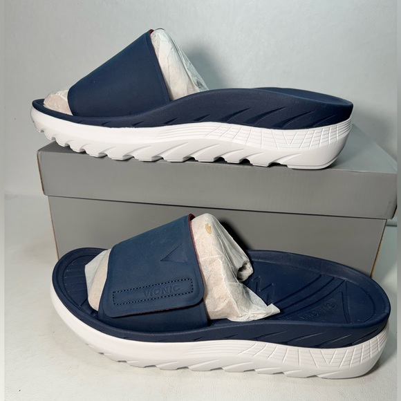 Vionic Rejuvenate Slide Sandal Navi unisex casual classic summer vacation comfy - Picture 1 of 9